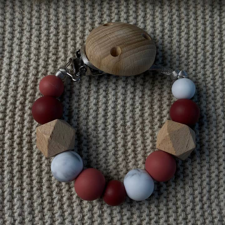 Clipe para chupeta sem nome | tons de rosa por atacado de Baby Jewellery