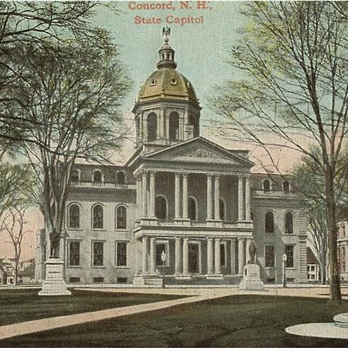 Art Print NH-123 State Capitol, Concord for wholesale by Found Image Press
