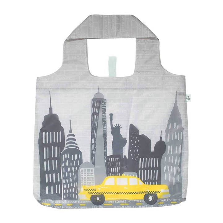 Sac de courses réutilisable NYC blu pour la vente par rockflowerpaper