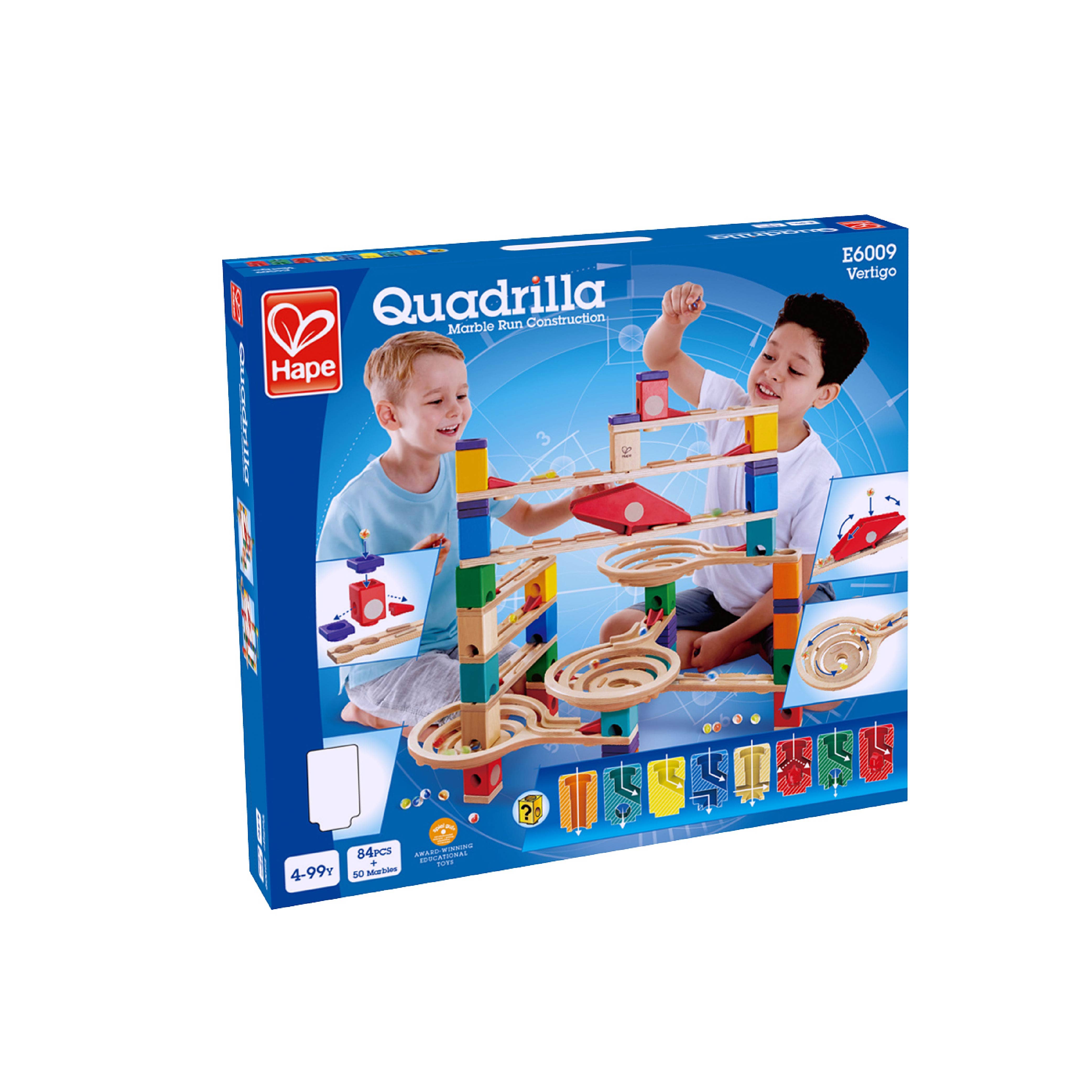Hape Toys - Wholesale Wood Toy - Kids - Vertigo Quadrilla Marble Run Wood Toy1