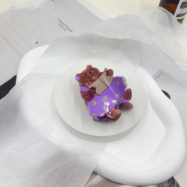 SoapElenGlen - Wholesale Hair Clip - Women's - Cartoon Squirrel Penguin Hair Clip, Forest Animal Hair Claw