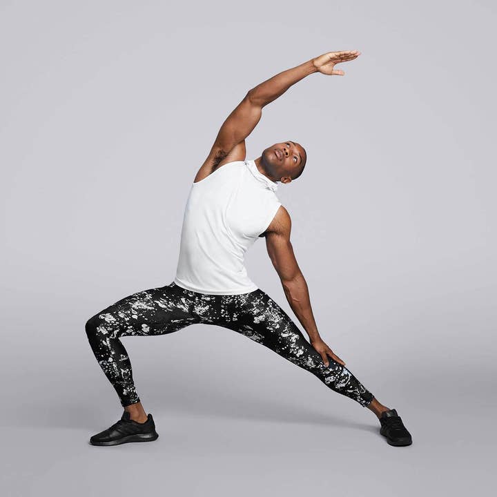 Moletom sem mangas masculino Cross X sem costura - Branco por atacado de HPE Activewear