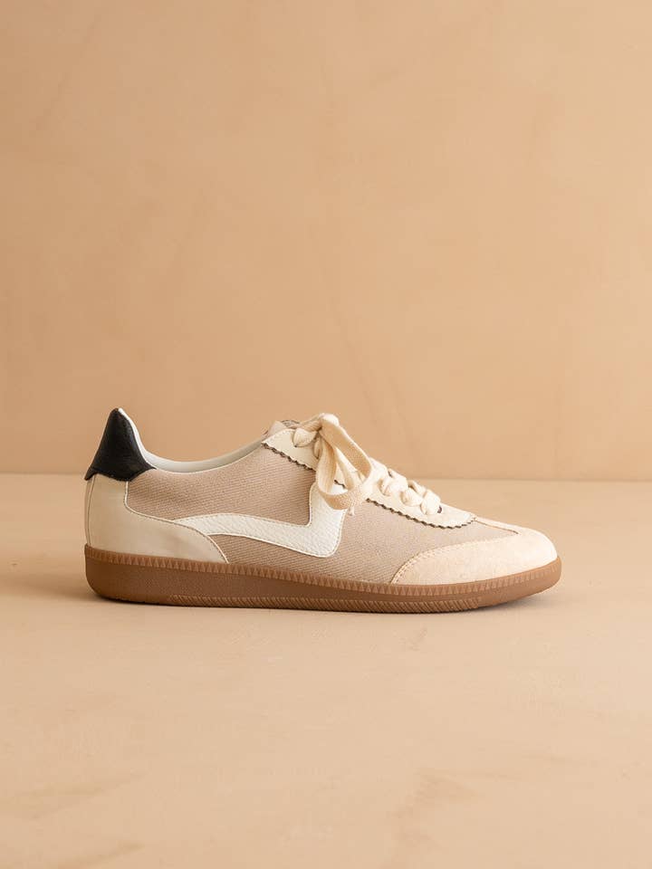 The Kyla | Almond Classic Low Top Sneakers for wholesale on Faire