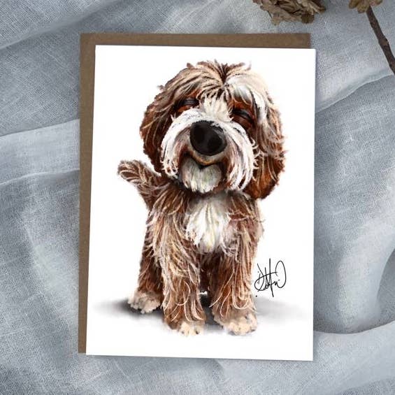 Doodle Greeting Card for wholesale by Dafri Studios