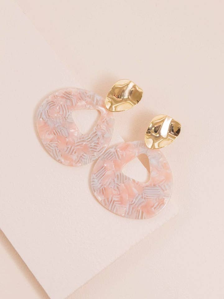 Island Pink Drop Earrings for wholesale by Lovoda