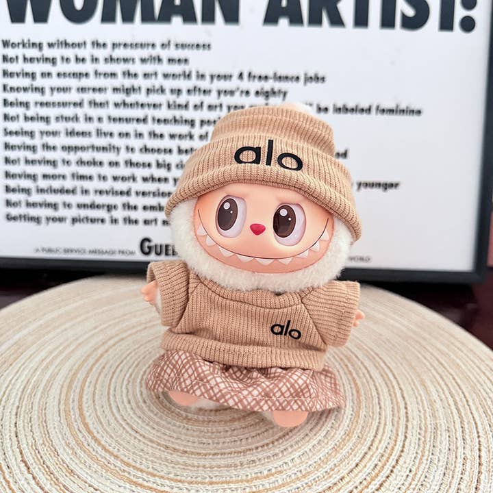 Little Trendy - Wholesale Doll Clothing - Kids - 17cm cute monster dolls Fashionable sports suits-3pcs set7