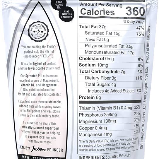 Pili Hunters – wholesale Nötter – Pili jägare rå kakao Pili nötter (1,85 oz)