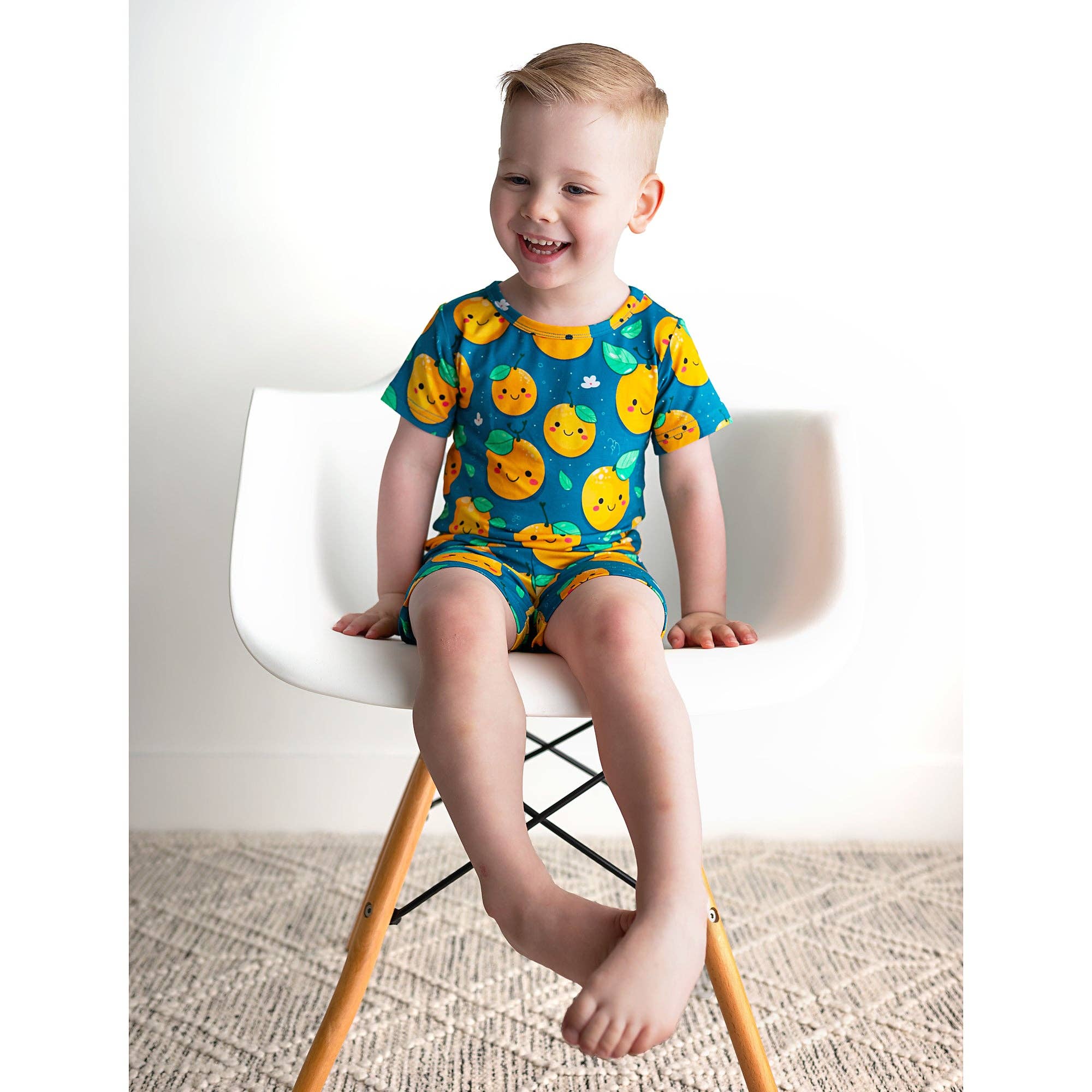 Gigi and Max – wholesale Pyjamasset - Barn – Bambu Pyjama Barnkläder Sleepies Småbarnshorts 2PC Set Cutie3