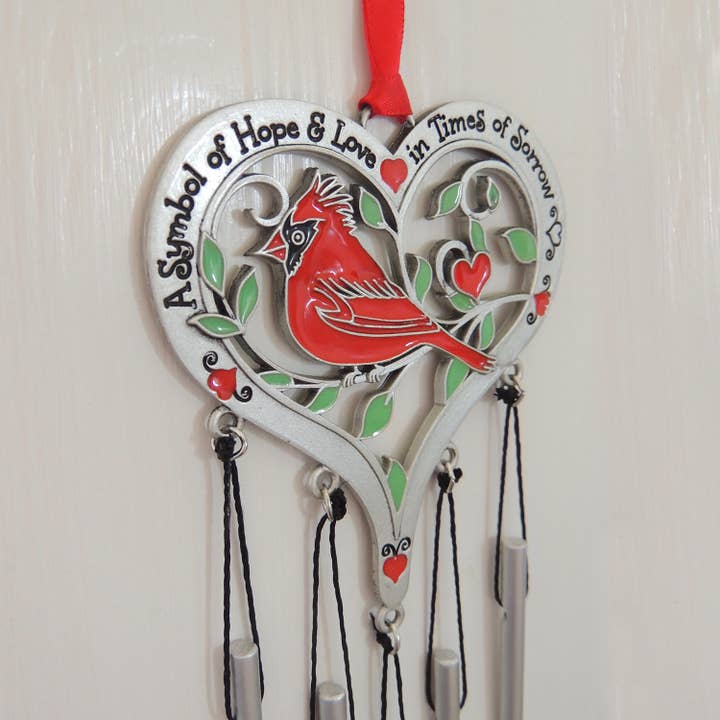 Abbey & CA Gift - Wholesale Wind Chime - Memorial Cardinal Windchime