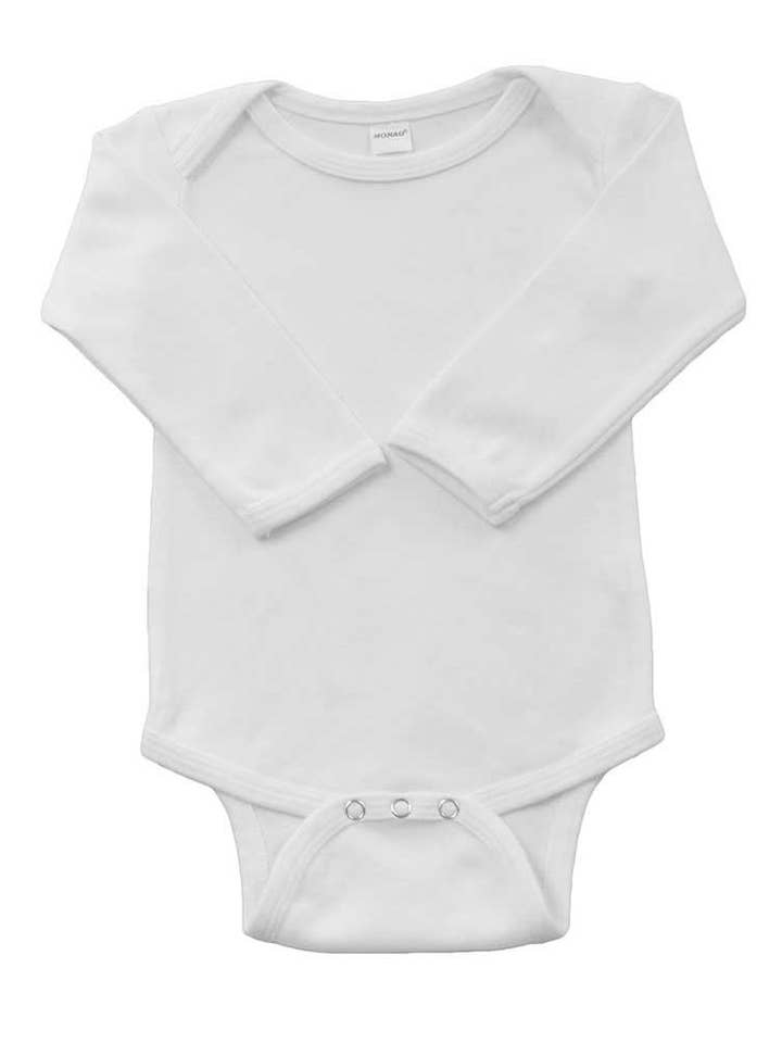 MONAG - Wholesale Bodysuit (Non-Footed) - Baby - Long Sleeve Cotton Baby Onesie7