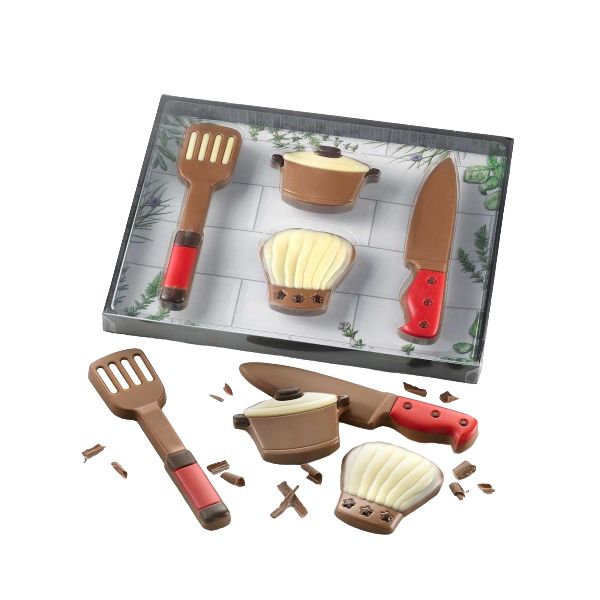 ADG Diffusion - Wholesale Chocolate - UNUSUAL CHOCOLATE COOKING SET SET - 125g1