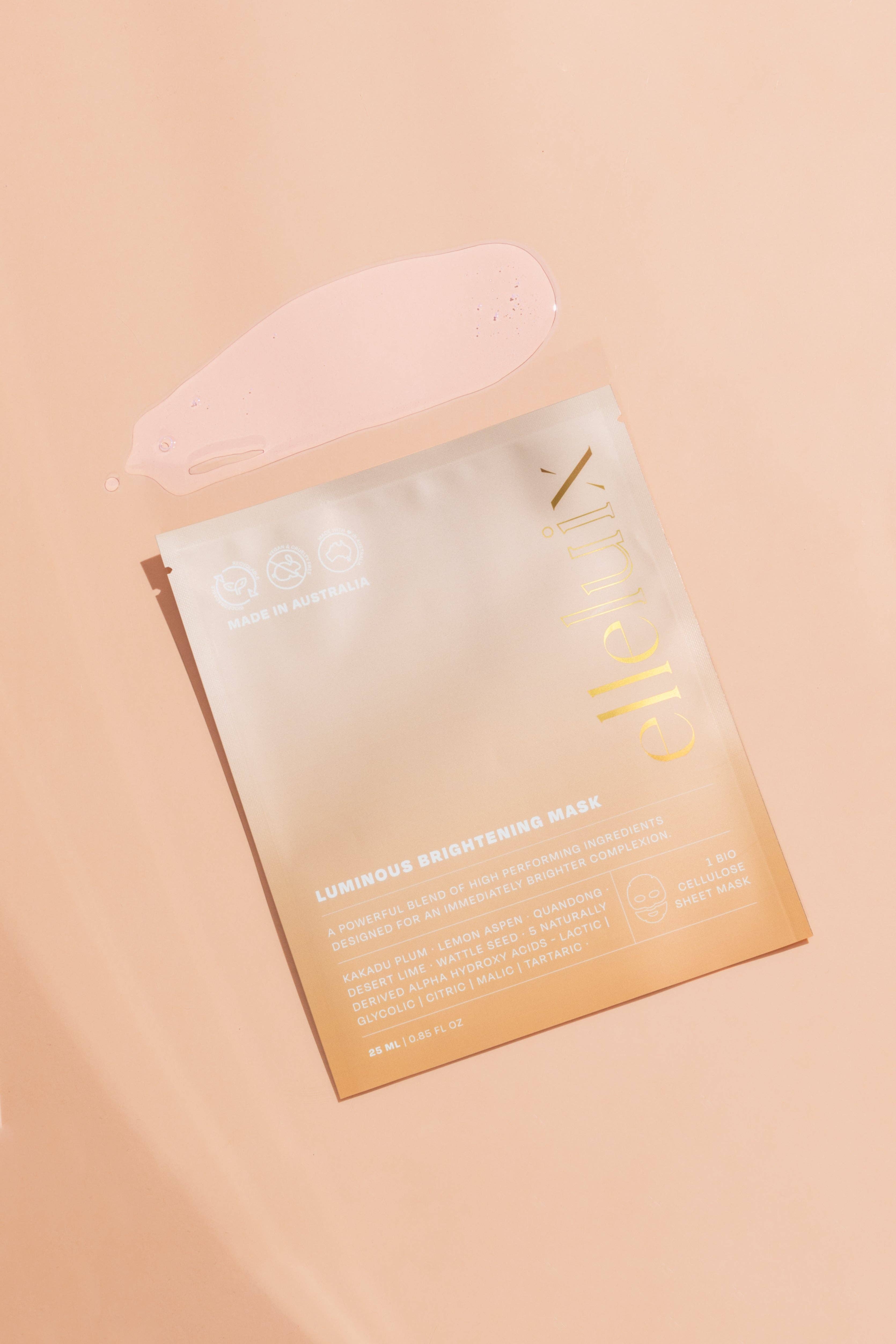 elleluix – wholesale Skincare face mask – Luminous Brightening Bio Cellulose Sheet Mask2