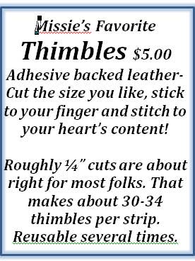 Los dedal de gamuza favoritos de Missie para venta al por mayor de Traditional Primitives