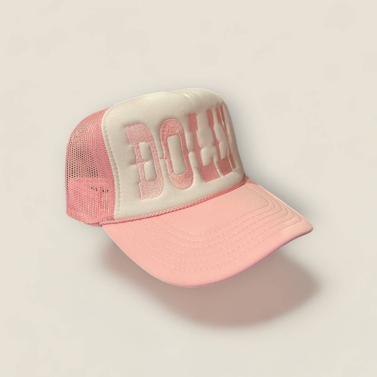 Happi Style - Wholesale Trucker Hat - Women's - Dolly Trucker Hat | Light Pink1