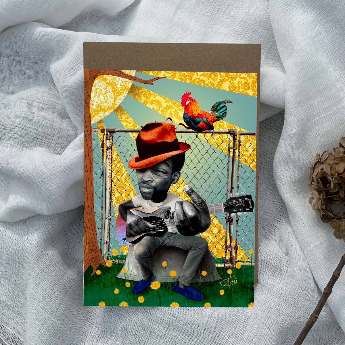 Dafri Studios - Wholesale Everyday Greeting Card - What a Dandy Diddy Greeting Card0