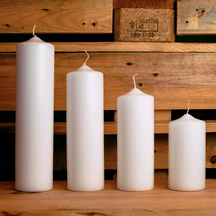 Die Kerzenwerkstatt - Wholesale Pillar Candle - Memorial Candle Hearts | 15 - 30 cm Height | Personalized Candle