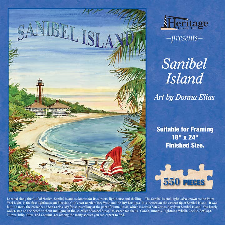 Heritage Puzzle - Wholesale Puzzle - Adult - Sanibel Island Puzzle