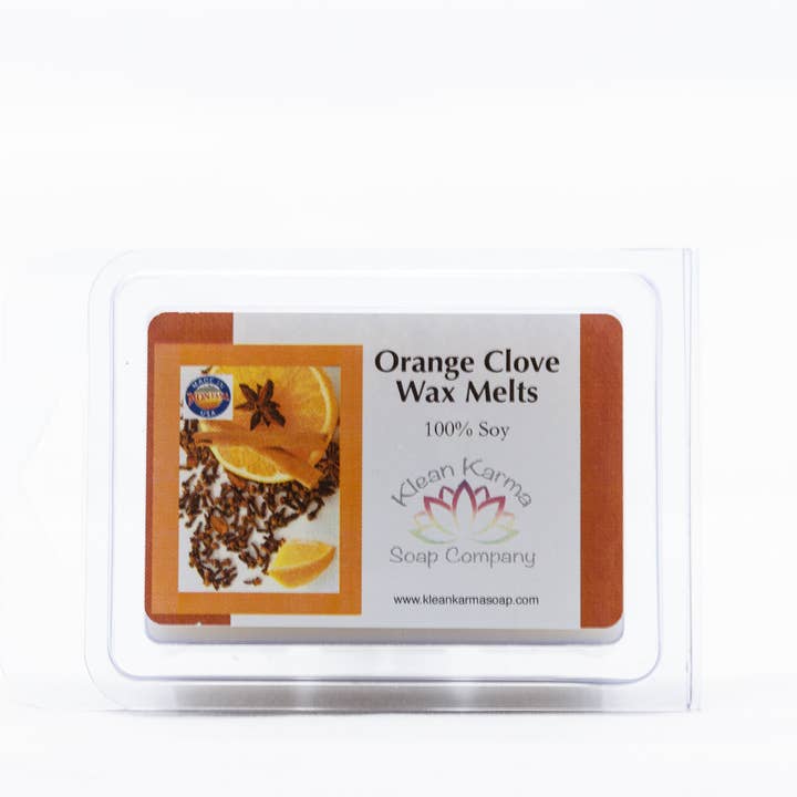 Cera da fondere Orange Clove per la vendita all'ingrosso da parte di Klean Karma Soap Company