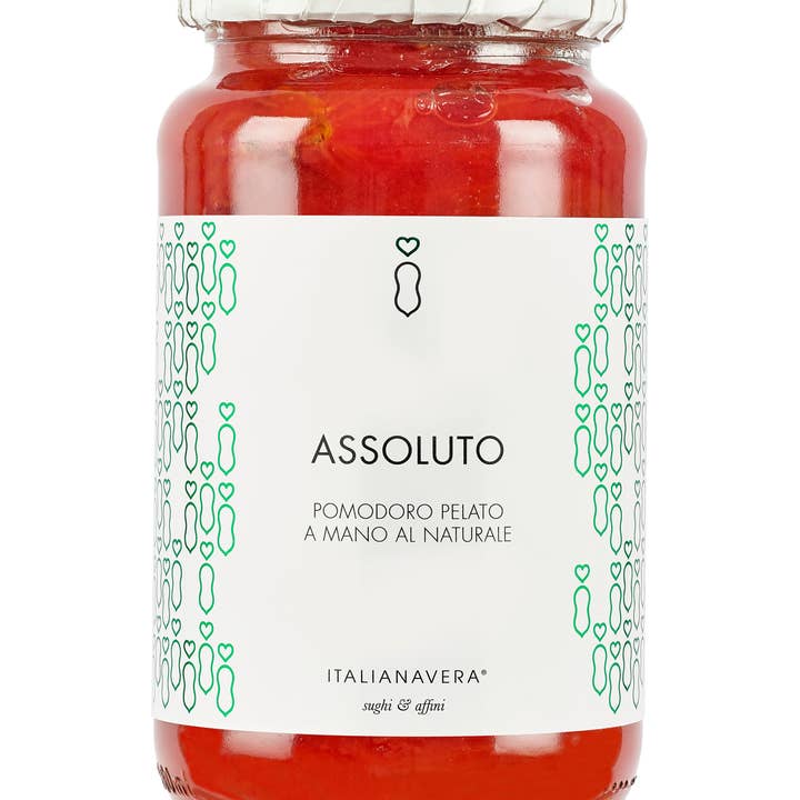 ITALIANA VERA S.R.L. - Wholesale Sauce - ASSOLUTO - hand-peeled SAN MARZANO ecotype tomatoes 520g