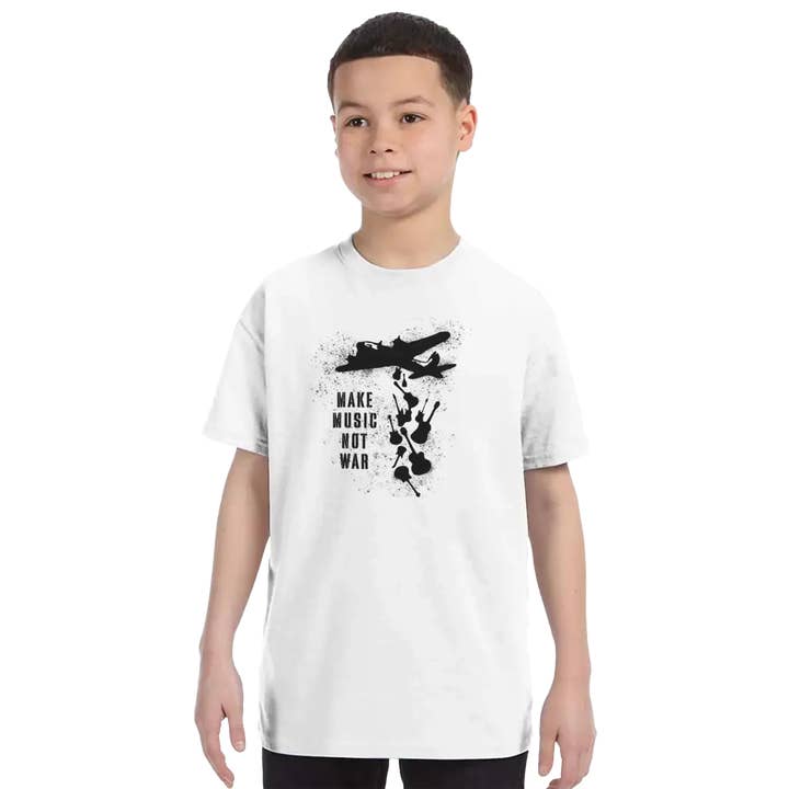 Art-O-Rama Shop - Wholesale Screen Printed T-Shirt - Unisex - Banksy Make Music Not War Street Art T-Shirt16