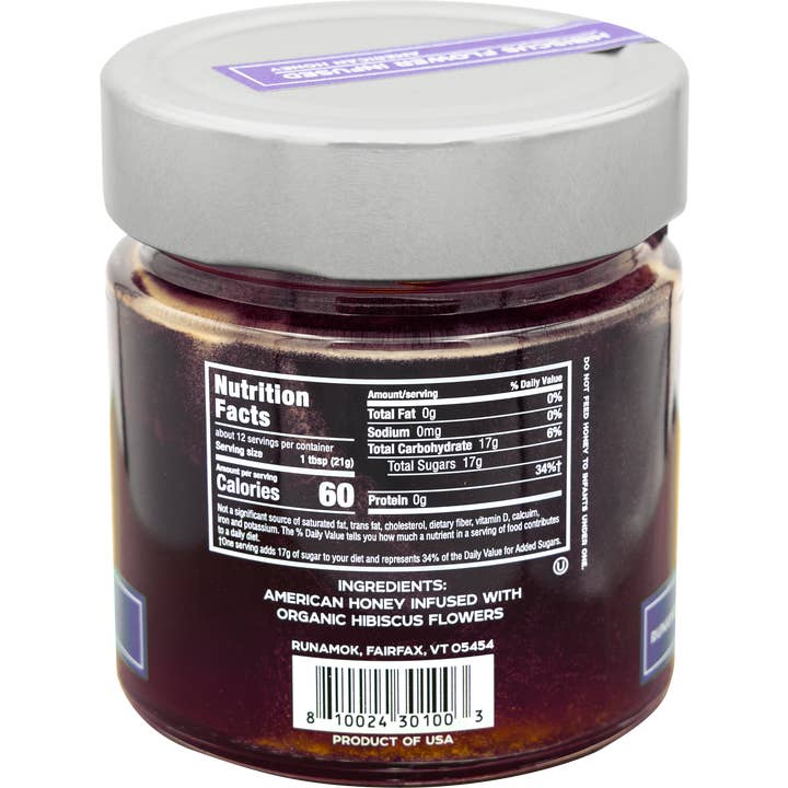 Runamok - Wholesale Honey - Hibiscus Flower Infused American Honey 9oz