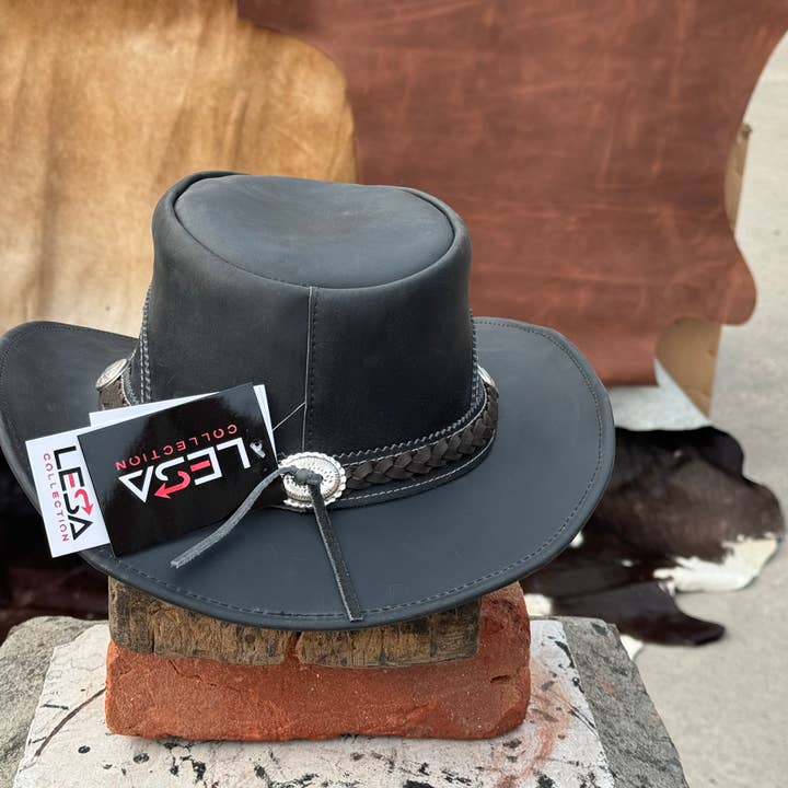 Lesa collection inc - Wholesale Cowboy Hat - Unisex - Norwich Leather Cowboy Hat Western style