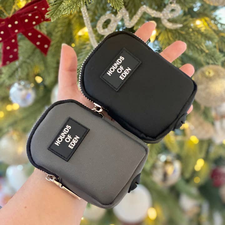 Hounds of Eden - Venta al por mayor Bolsa para chuches - Perros - Bolsa con clip para golosinas y excrementos para perros, color gris4