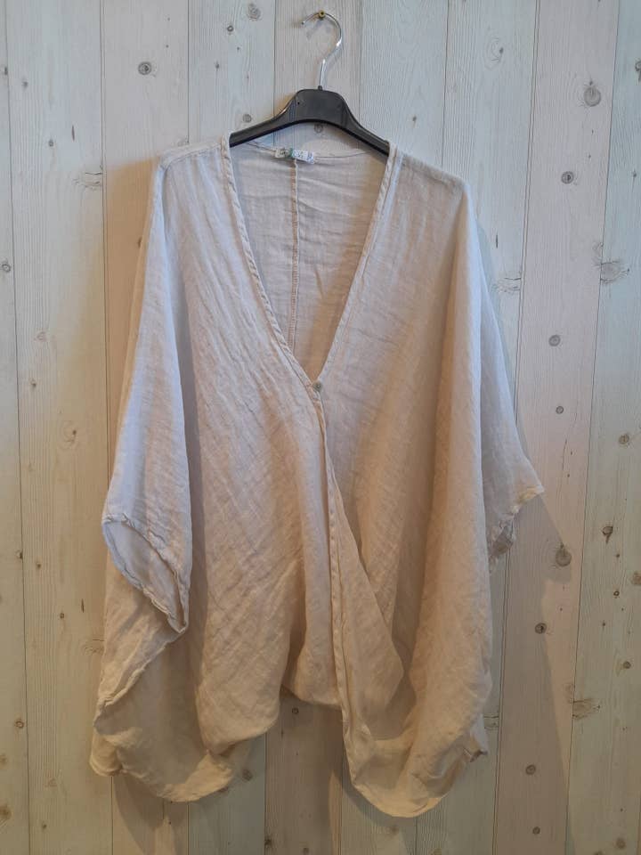 Linen & More – Engroshandel Bluse - Dame – Oversize bluse i 100 % hør9