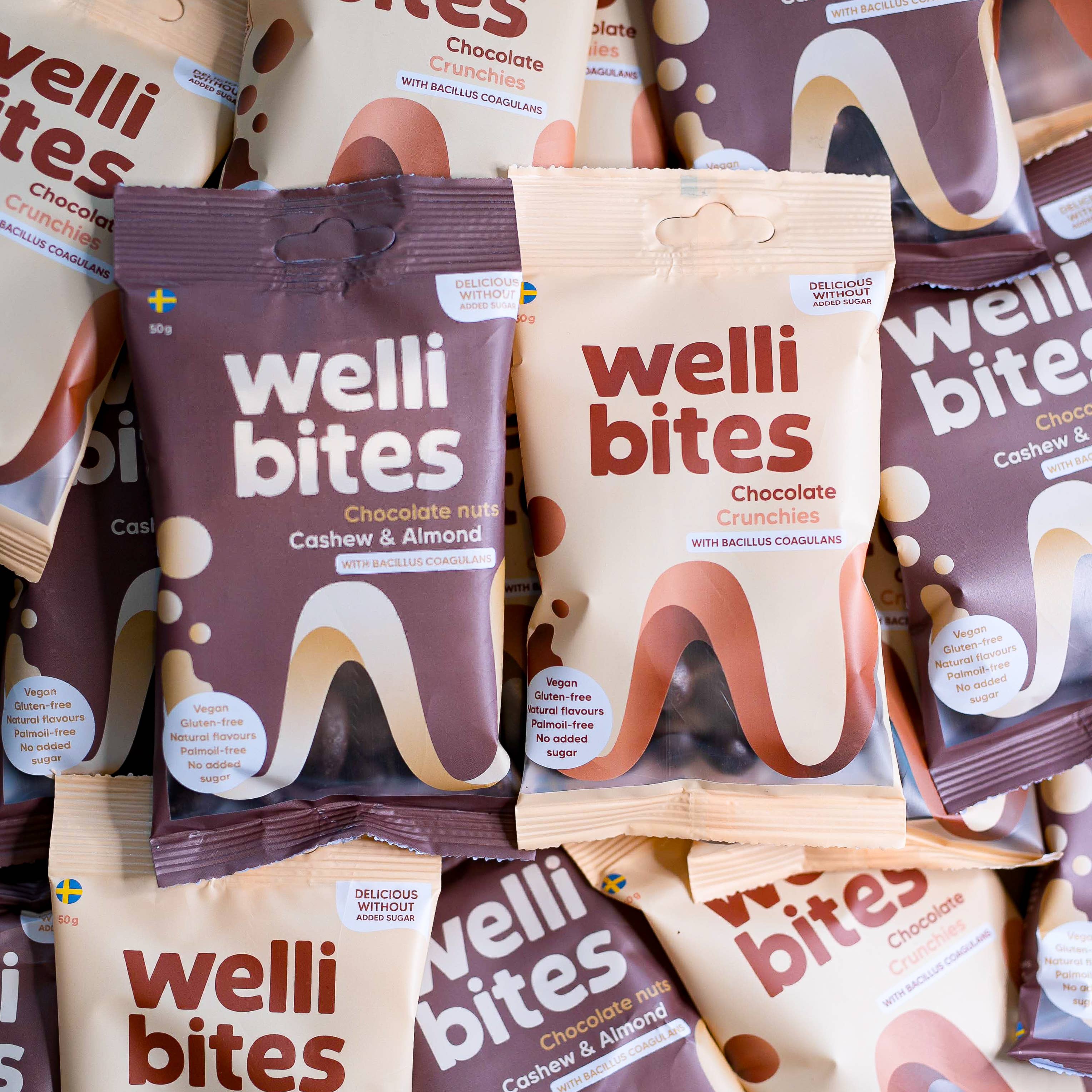 Wellibites - Wholesale Chocolate Covered Sweets - Chocolate Nuts Cashew & Almond2