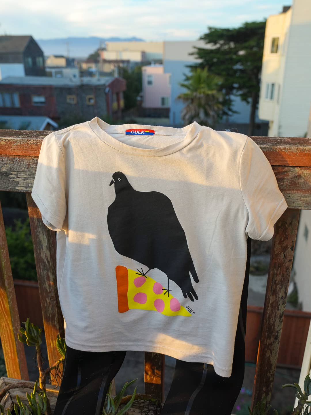 Culk - Wholesale Screen Printed T-Shirt - Women's - Pizza Pigeon Women's Tee6