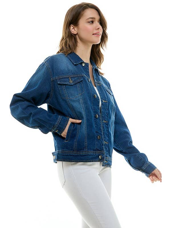 patrol jeans - Wholesale Denim Jacket - Women's - Cotton Casual Denim Boyfriend Jacket(JK-001)1