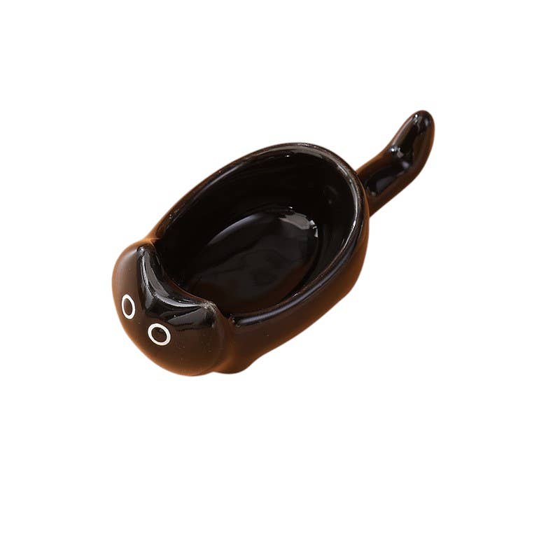 Homerely (We Cover All Import Duties) – Engroshandel Skål til krydderier/dip – Sød keramisk kattefad – Sauce- og krydderiplade2