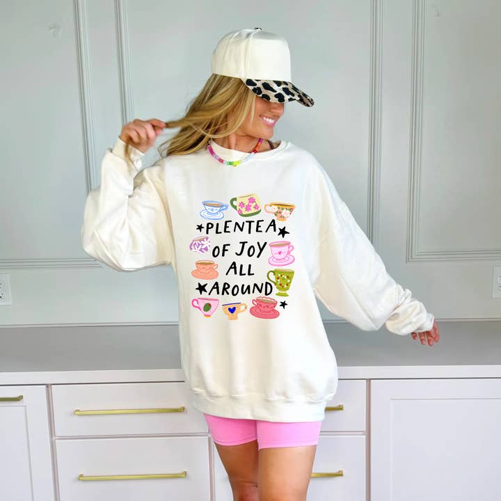 PleanTea of Joy All Around Sweatshirt for wholesale by Poppy & Pine