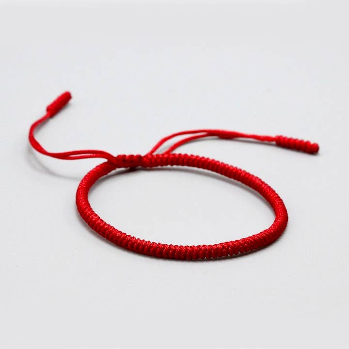 Atisha Spiritual Shop - Wholesale Woven/Braided Bracelet - COMPASSION - the red cord1