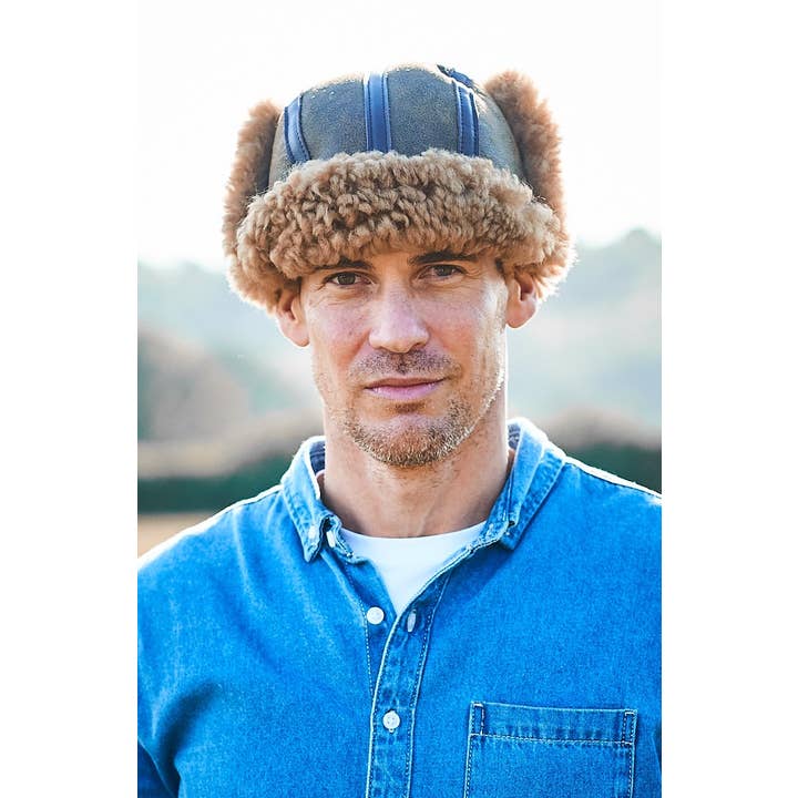 Owen Barry Ltd - Wholesale Trapper/Bomber Hat - Unisex - Sheepskin Trapper Hat | Aviator Flying Hat / Bomber Hat3