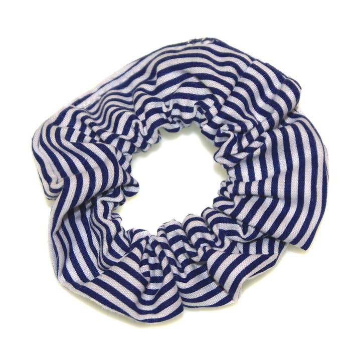Stripe Scrunchie - GGEL81 NAVY för wholesale av Goody Gumdrops