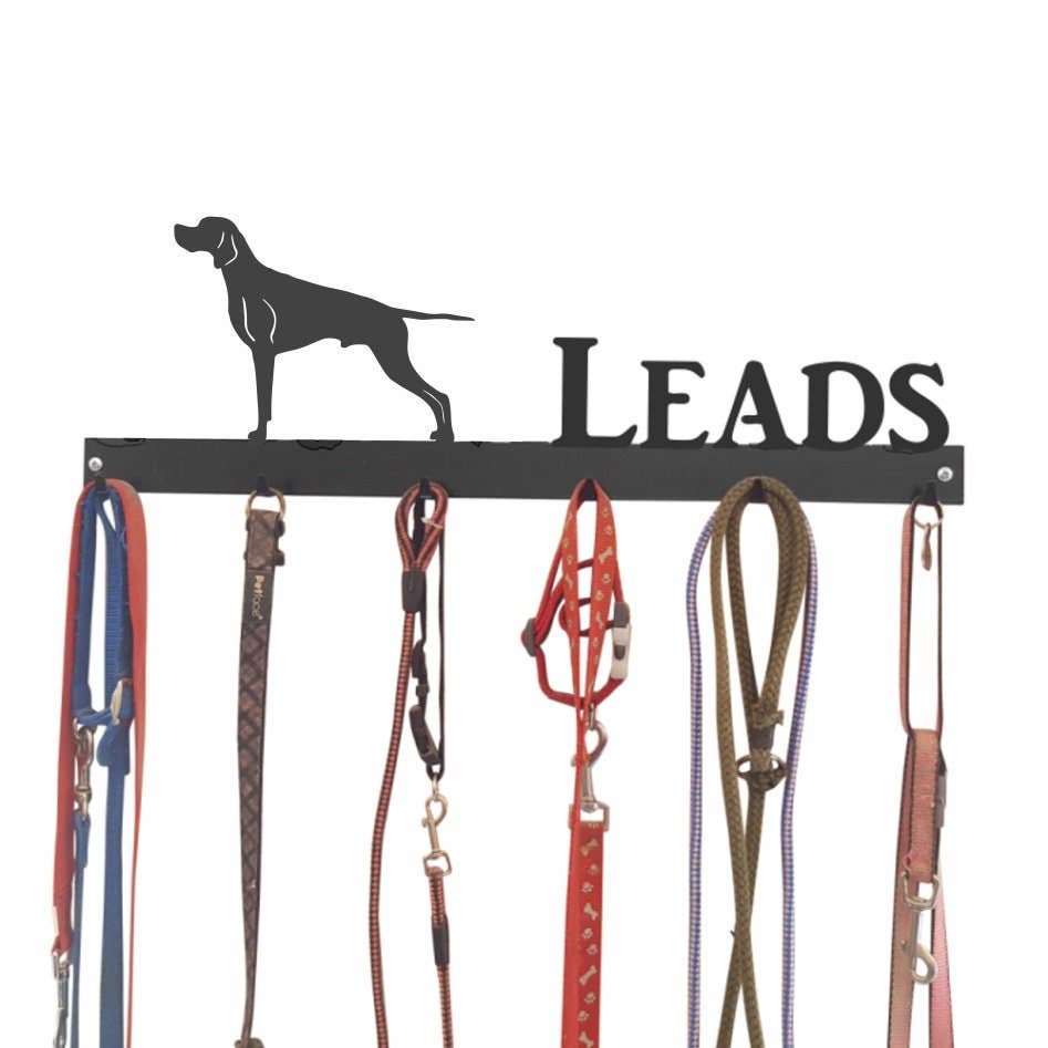 Steel Images – wholesale Wall hook – German Short Hair Pointer Lead Hook 6 Hook Lead Tidy0