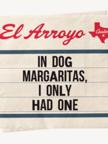Servilletas de cóctel (Juego de 25) - Margaritas de perro para venta al por mayor de El Arroyo