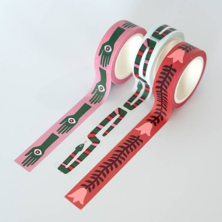 Idlewild Co. - Wholesale Washi Tape - Folk Art Prints Washi Tape, Set of 3 1