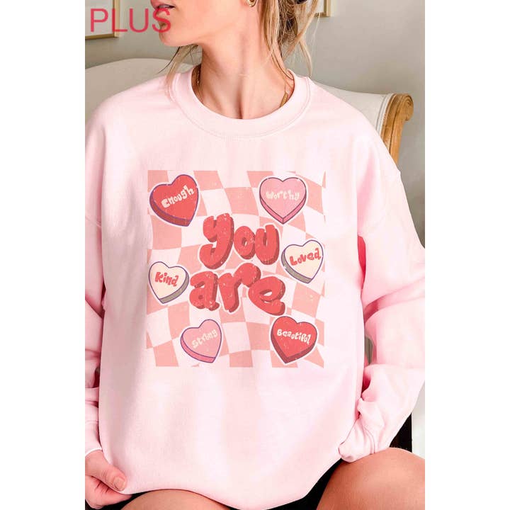 DU ER Plus Size Sweatshirt for engroshandel hos A. BLUSH CO