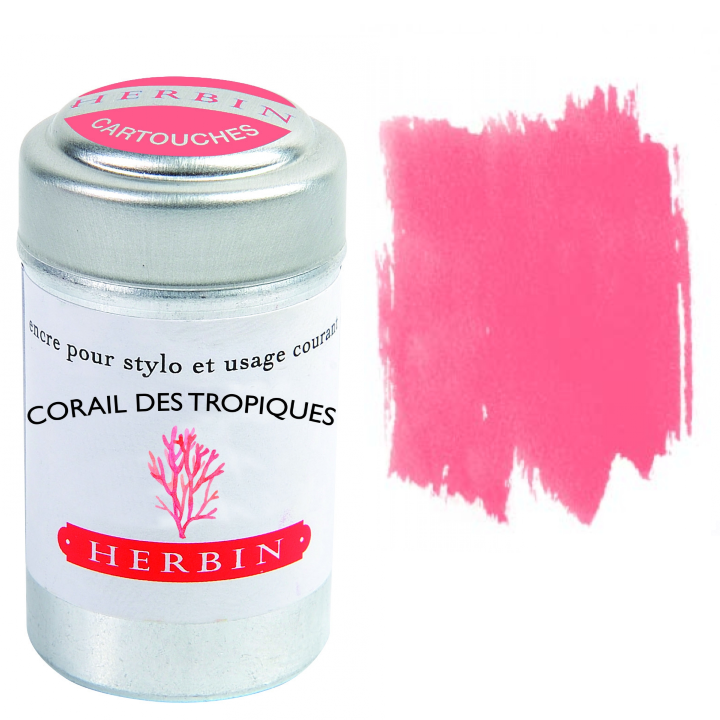 Exaclair - Wholesale Ink Pad - Herbin Fountain Pen Ink Cartridges - Tin of 619