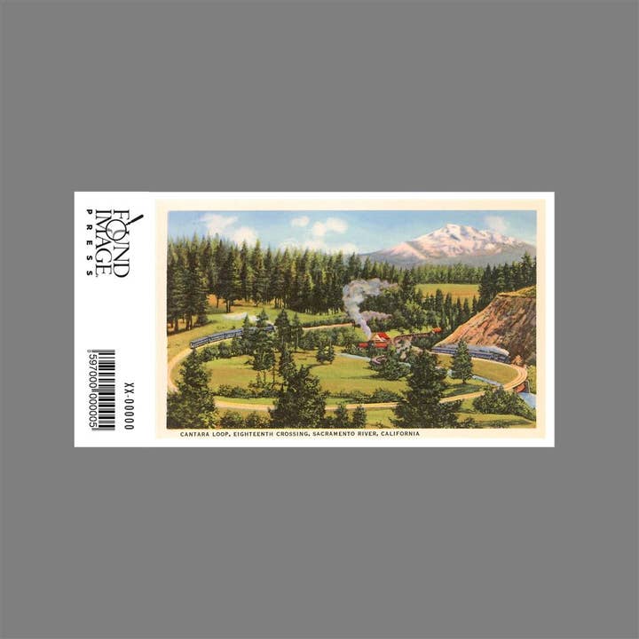 Found Image Press – Großhandel Aufkleber – Aufkleber RR-79 Zug auf der Cantara-Schleife, Sacramento River, Kalifornien1
