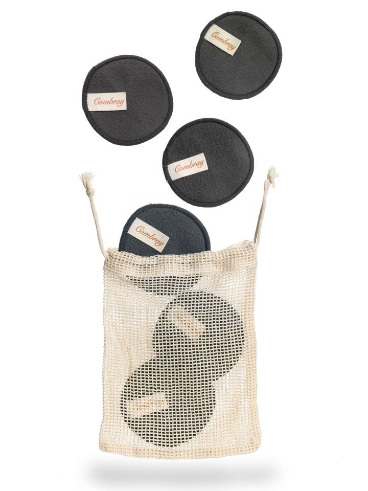 Tampons démaquillants réutilisables en coton pour la vente par Combray Skincare