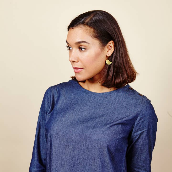 Hammered Lovebird Earrings for wholesale by Just Trade UK