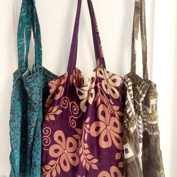 Sari Tote Bag- recycled material