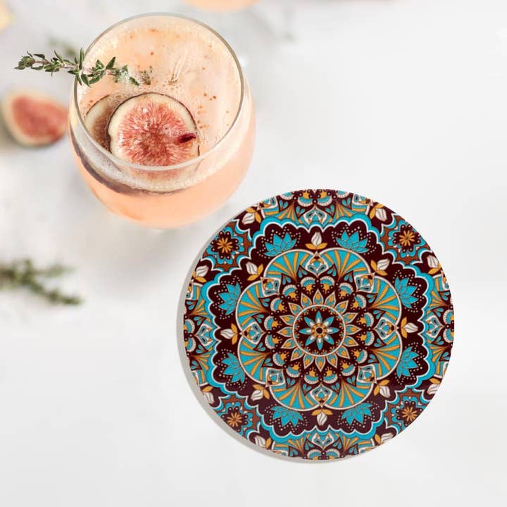 Sensibling Corp. - Wholesale Coasters - Antique Pattern Printed Round Coaster