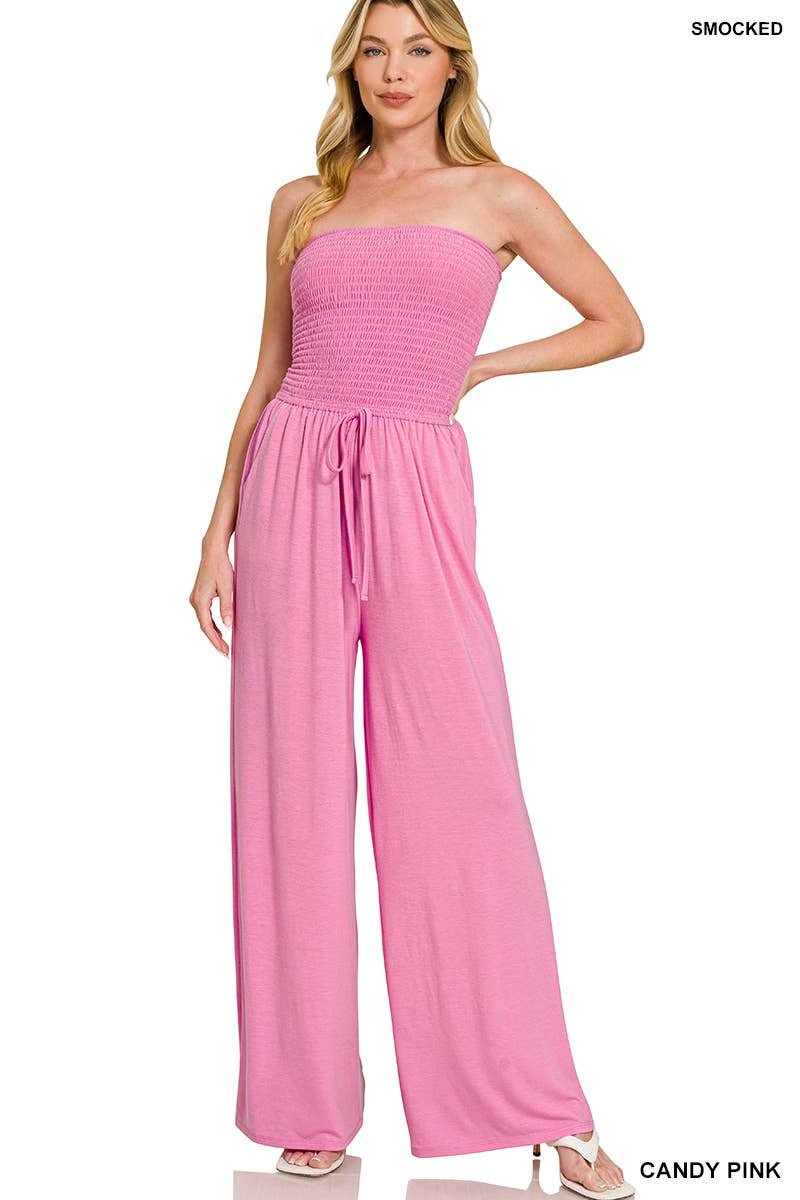 Vanilla Monkey - Wholesale Jumpsuit - Women's - Smocked Tube Top Jumpsuit4