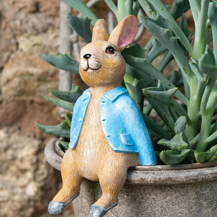 Beatrix Potter Peter Kanin sittande Växt Kruka hängare för wholesale av Jardinopia UK