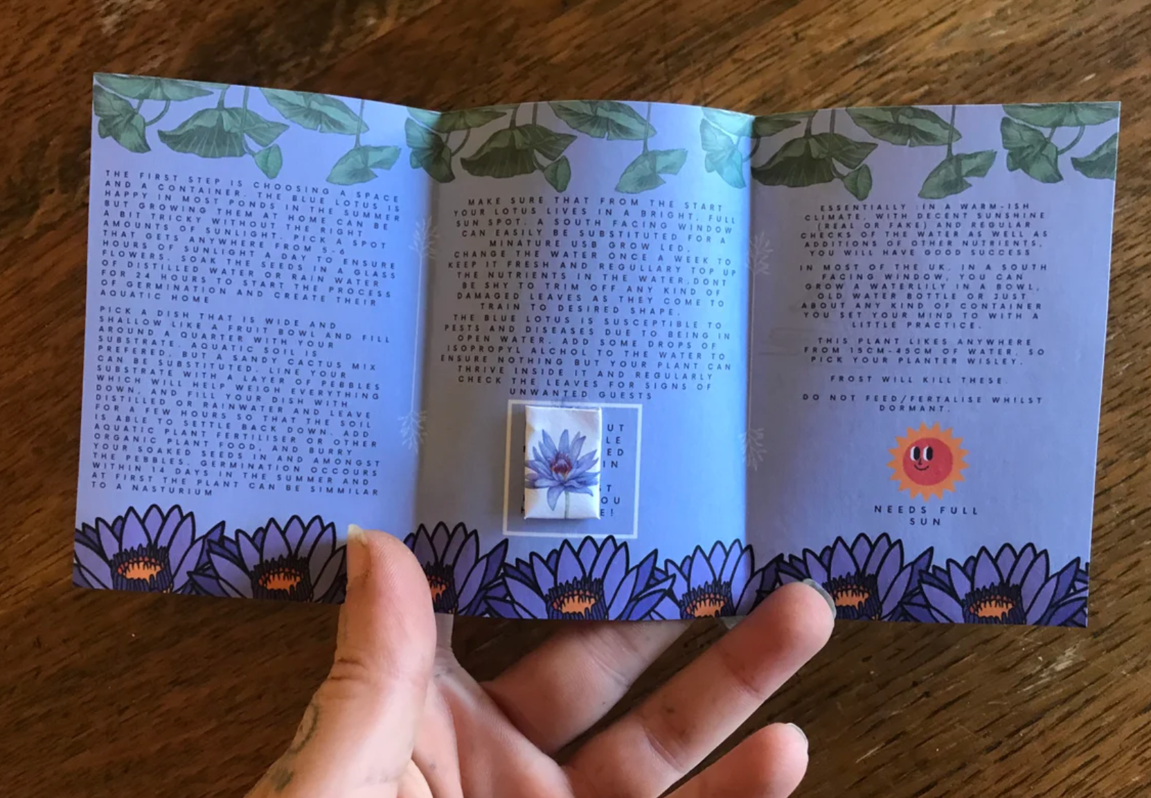 lotusleafaltars - Wholesale Plant Seeds - Easy Grow Blue Lotus Waterlily Seed Pack, Rare Aquatic Plant3