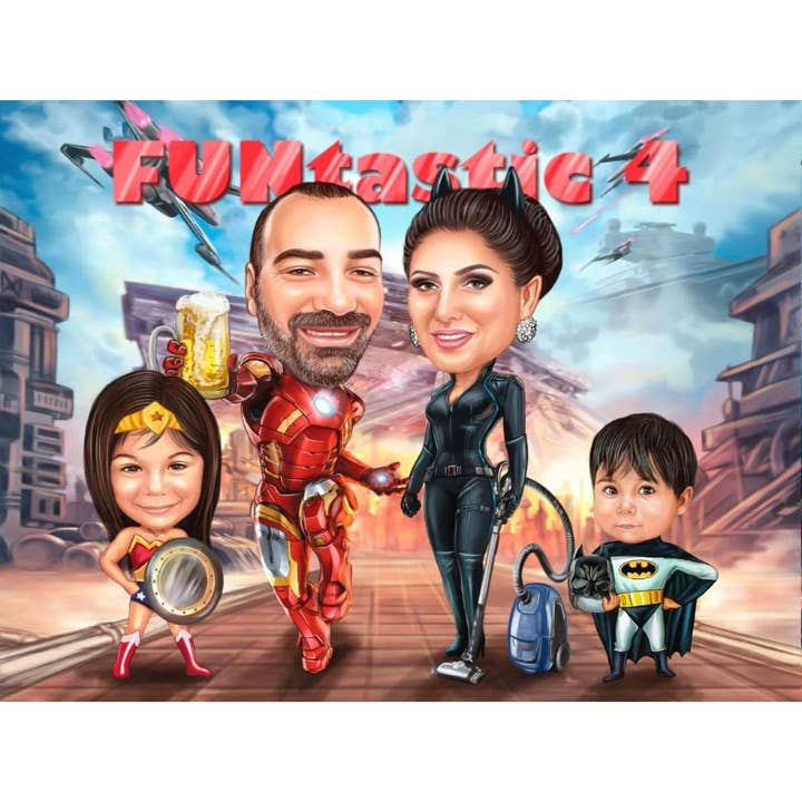 CARICATURA FUNTASTIC per la vendita all'ingrosso da parte di Caricature4You